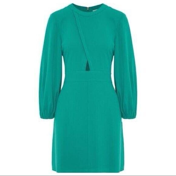 Tibi Savana Crepe Shift Dress Size 4 New with Tags - Picture 3 of 6